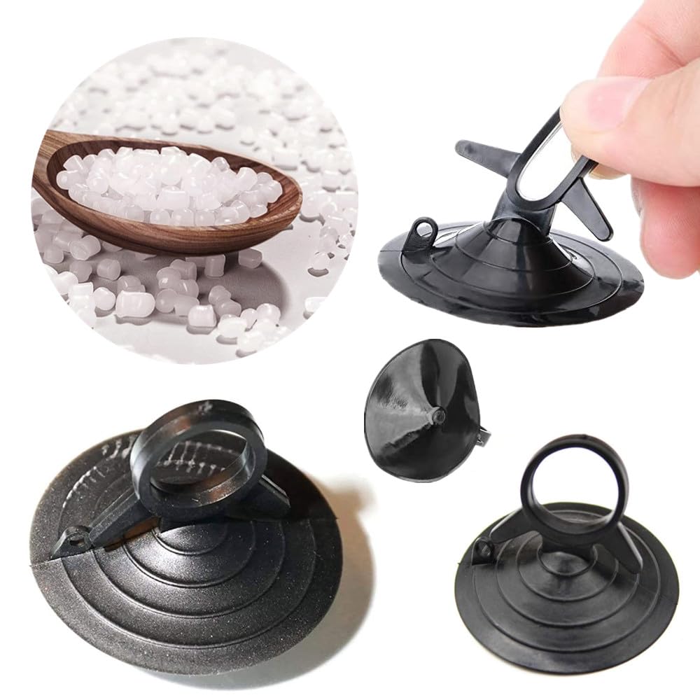 UngVeil 20 PCS Plastic Sucker PVC Plastic Sucker for Car Window Toothbrush Holder Shower Shelf Soap Holder Camping Bathroom Kitchen Decor Sucker - Image 3