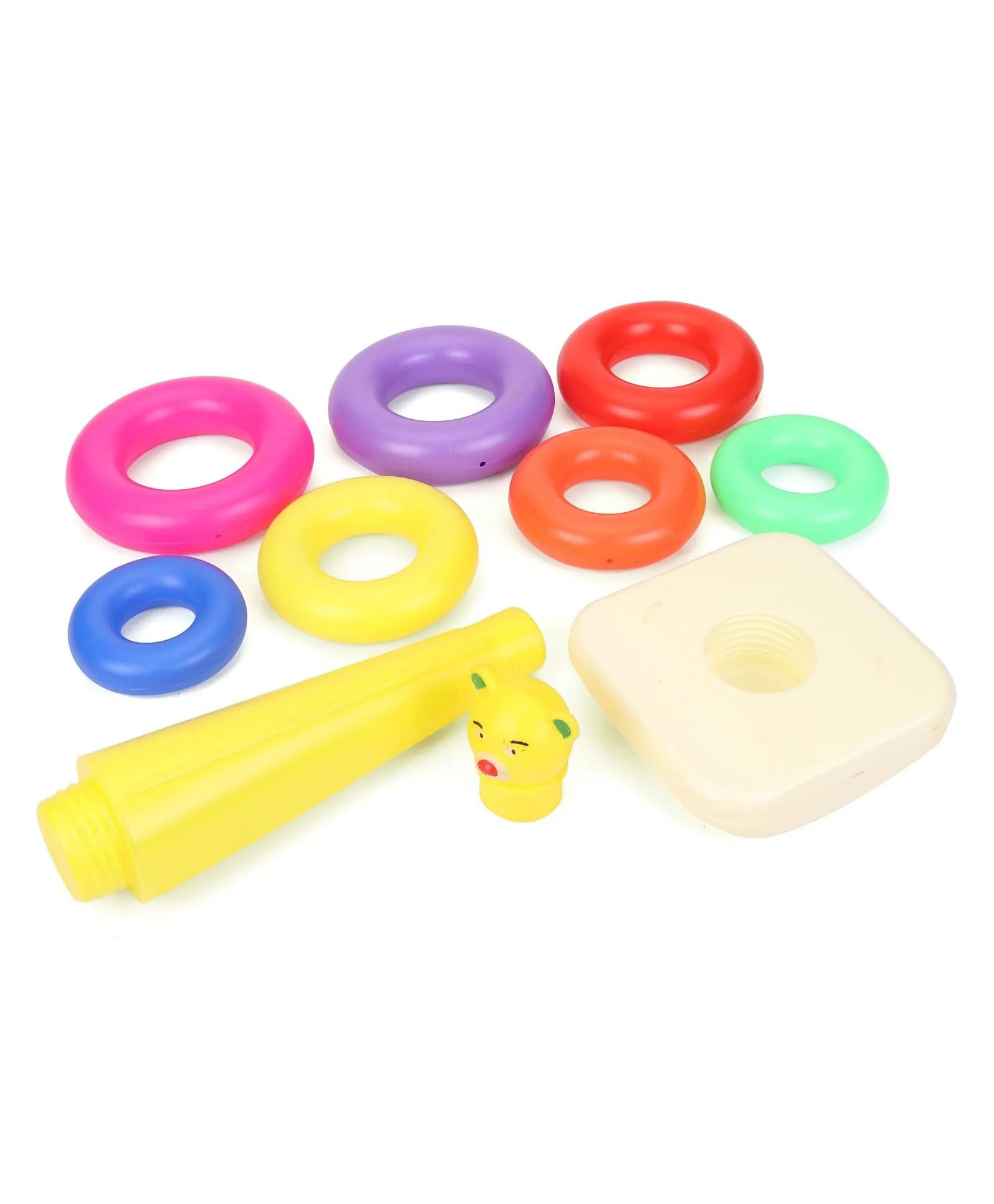 TOY FUN Stacking 7 Rings for Kids | Multi Colour Toddler Activity | Non Toxic Safe for Kids - Image 6 thumbnail