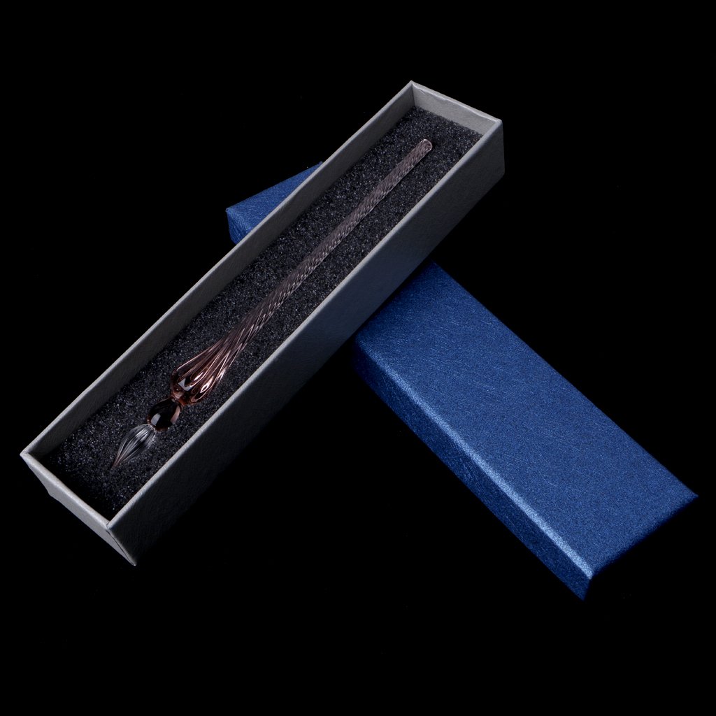ZhiwenCZW Vintage Glas Dip Pen – Füllfederhalter Mit Geschenkbox, Für Schüler Und Kreative