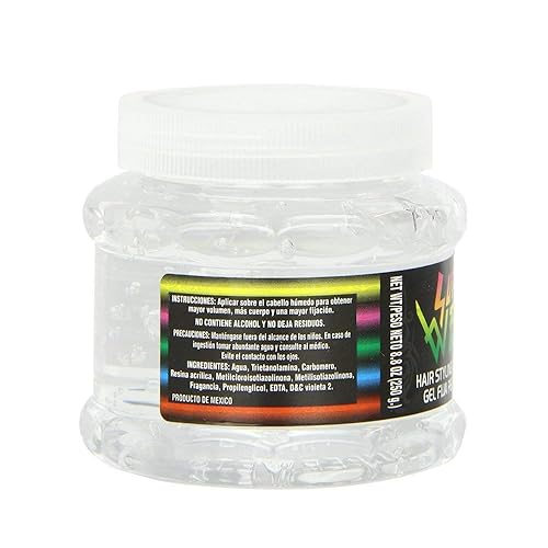 Miniatura 3 de Super Wet Gel de peinado transparente. Estilo profesional. Máxima sujeción. Sin residuos y sin alcohol. 8.8 oz / 250 g. Paquete de 3
