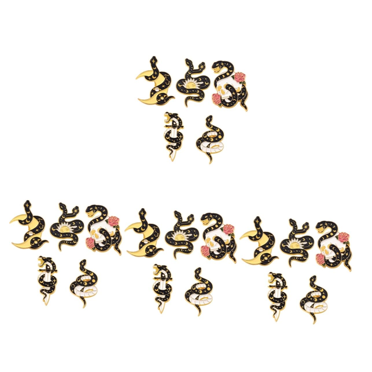 Broche hat pin de solapa de traje en pack de 4 juegos de 5 piezas para regalar a amigos