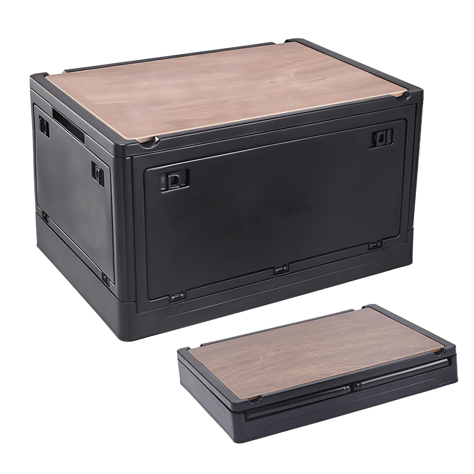 RULAYMAN 【折りたたみ 収納ボックス】25L アウトドアテーブル 蓋付き…