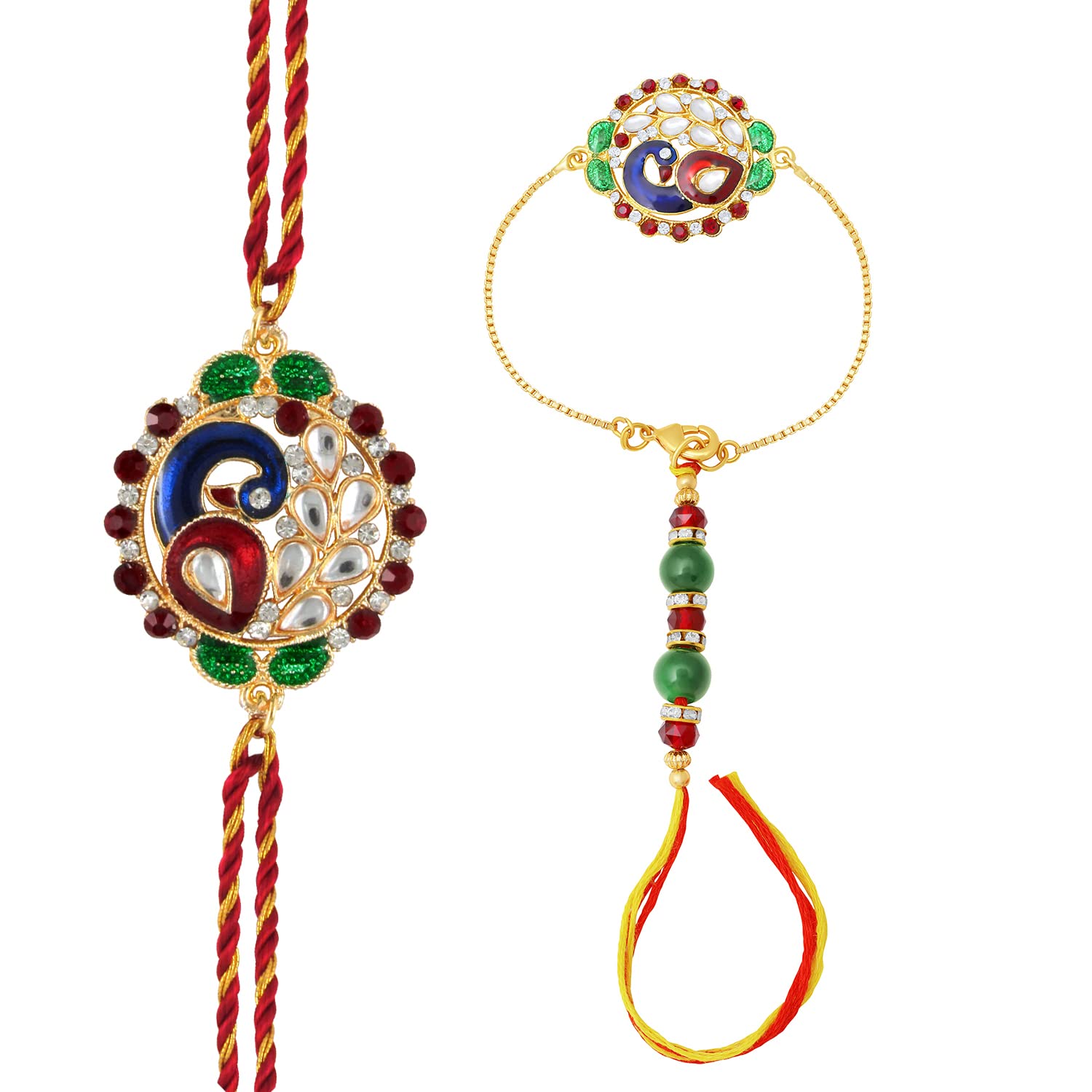 Couple Rakhi Combo for Bhai and Bhabhi (PARCOL1105340PR)-image-41
