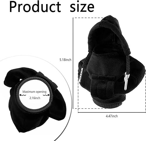 Miniatura 4 de Funda con capucha para palanca de cambios de automóvil, mini sudadera con capucha para palanca de cambios de automóvil, accesorios interiores