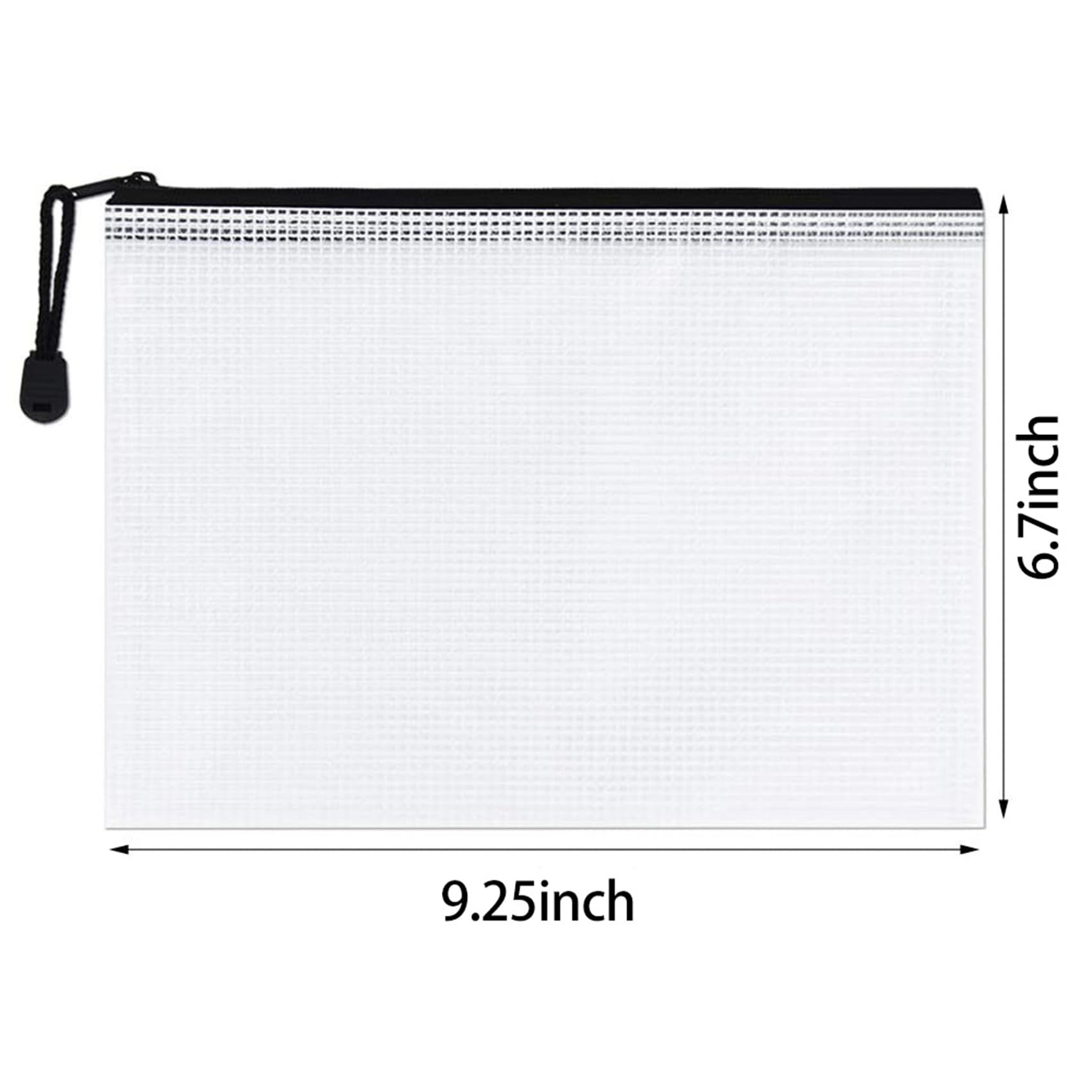 Borse con zip a rete 180 confezioni A5 astuccio con cerniera in rete, sacchetti con cerniera, sacchetti portaoggetti for materiale scolastico, ufficio e viaggi
