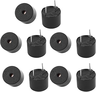 Aexit 10Pcs TMB12A03 Security & Surveillance 3V Active Buzzer Magnetic Long Continous Beep Tone 12mm Horns & Sirens x 9.5mm