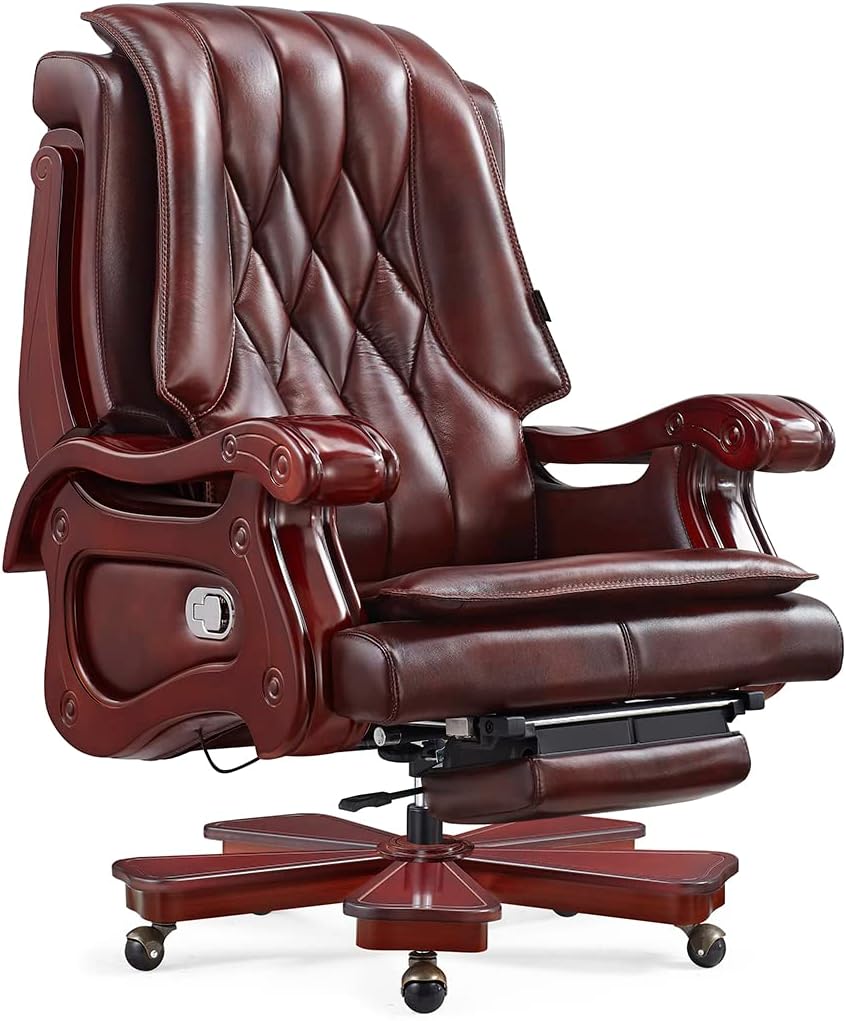 PENN EXECUTIVE CHAIRS Fully Reclining Genuine Leather