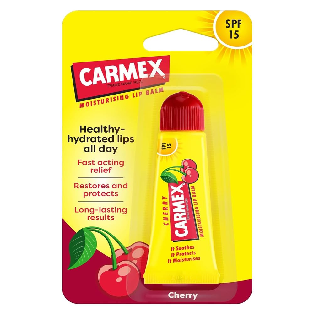 Carmex Lip Balm Cherry Tube Spf#15 (12 Pieces) Display by Carmex