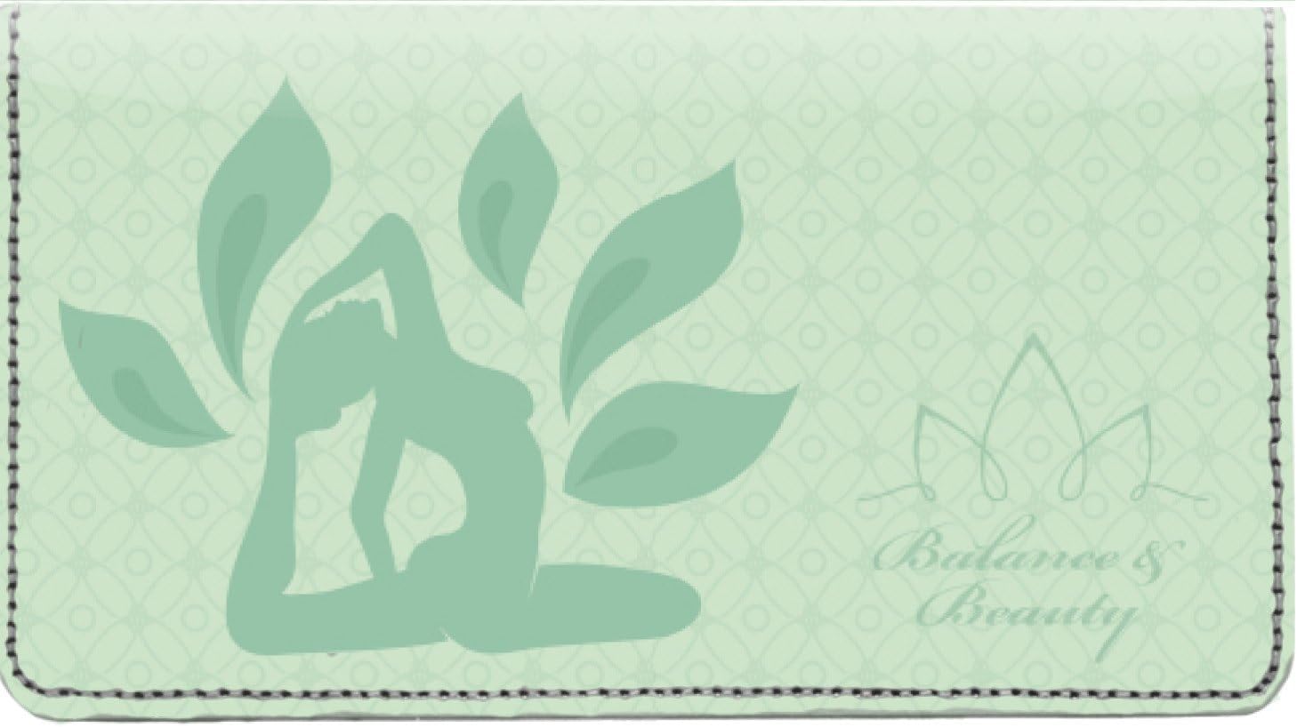 Namaste Personal Leather Checkbook Cover