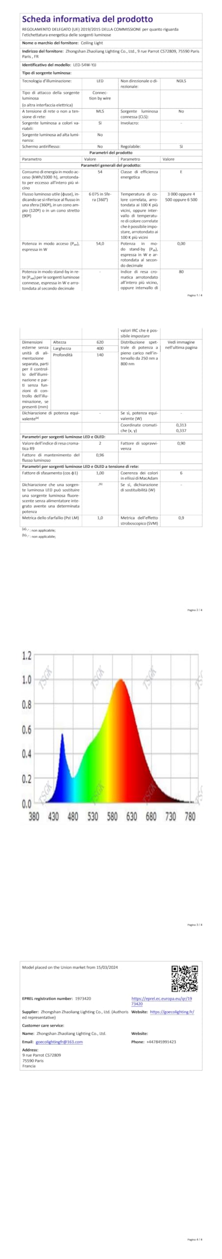 Toolight - Lámpara de techo LED, regulable con mando a distancia, 62 cm, para salón dormitorio, Negro | Toolight - Lámpara de techo LED, regulable con mando a distancia, 62 cm, para salón dormitorio