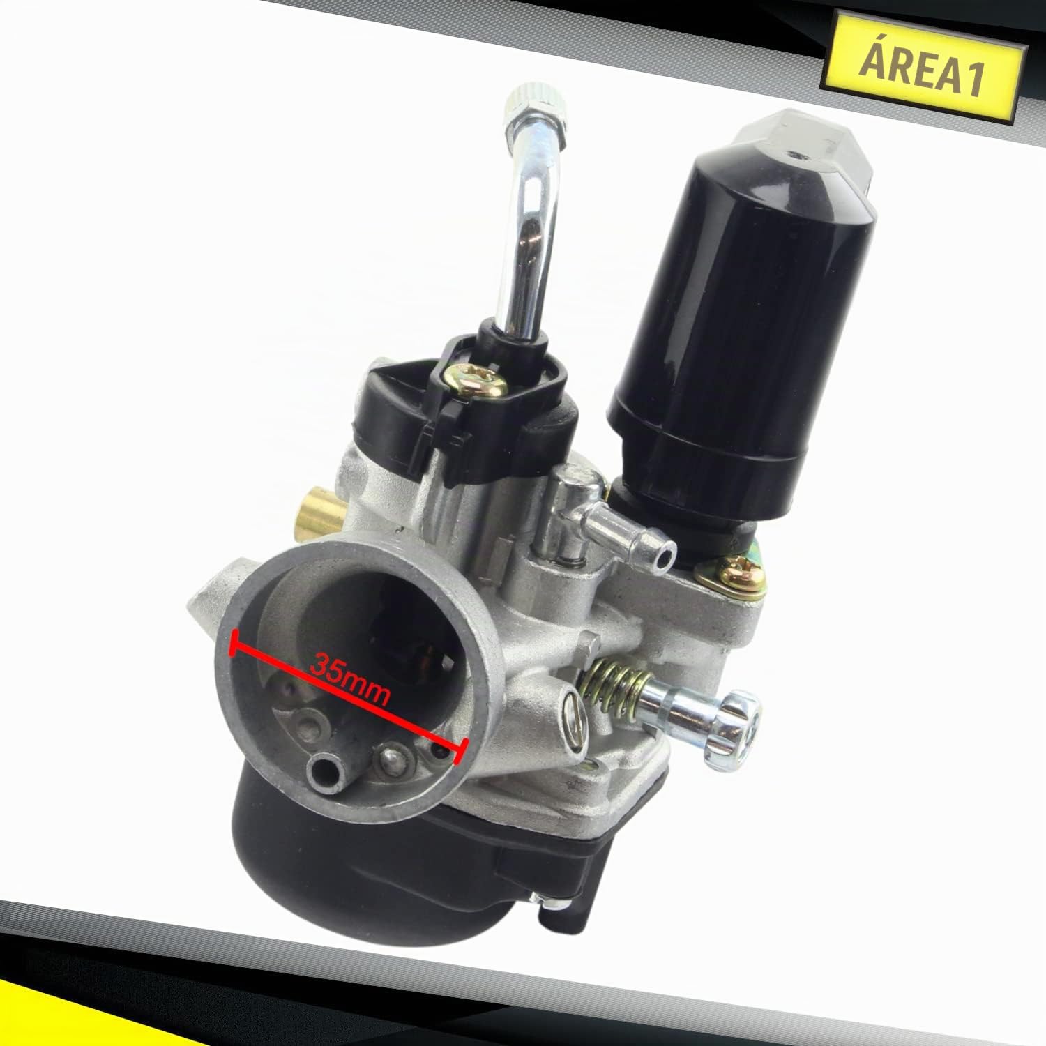 Carburador de repuesto 17,5 mm compatible con Piaggio Zip, Zip 2, Zip Base, Zip SSL (2 tiempos)