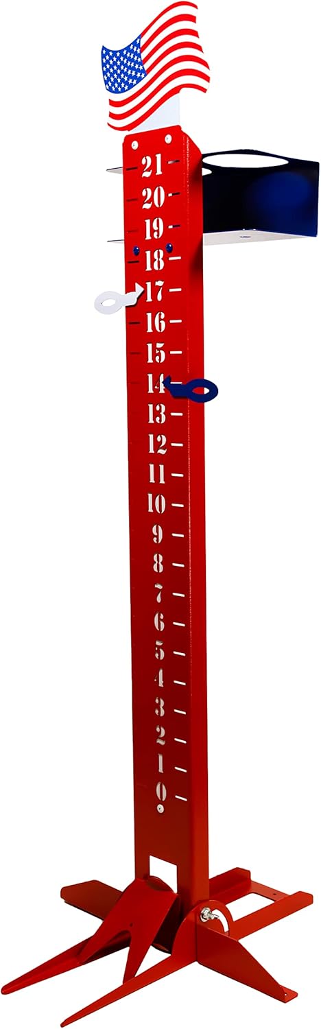 SWEN Products USA America Flag Steel Metal Lawn Scoreboard