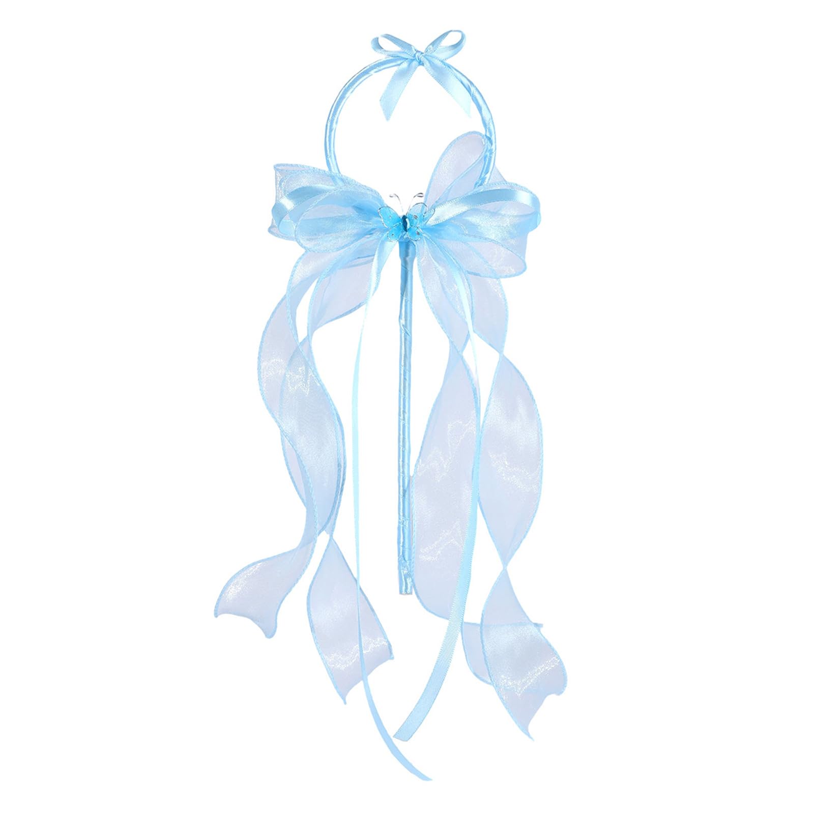 Tsophreniq Butterfly Wand Wonderful for Themed Parties and Photo Wedding Rose Girls Stick