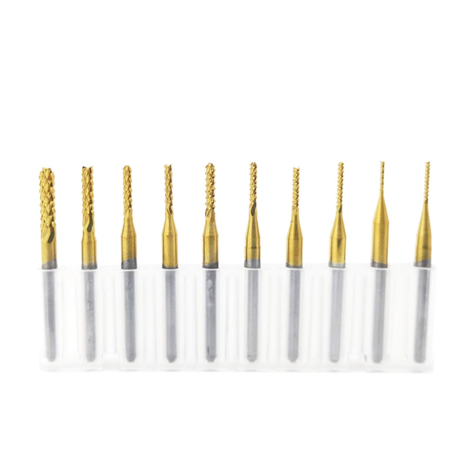 Zkenyao-Router Bit Cnc Taper Hout Metalen Frees, 3,175 mm 4 mm 6 mm 8 mm Carbide Ball Neus Taps End Mill Router Bits, Gebruik Veiligheid Betrouwbaar (Snijrand Lengte: R0.25X20XD6X50L