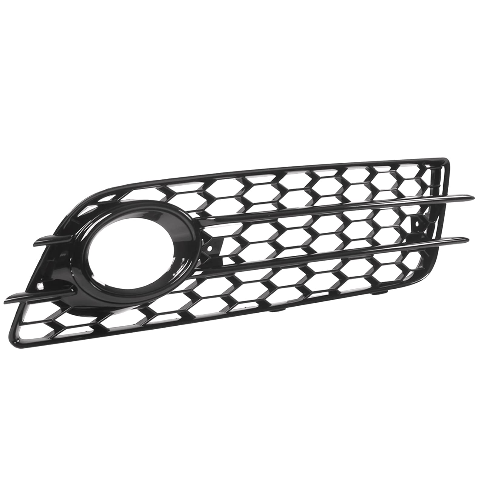 Dioche Garniture de Couverture de Calandre de Phare Antibrouillard de Pare-chocs pour B8 S4 2008-2012 | OE 8K0807681C01C | ABS | Finition Mate élégante | Installation Facile