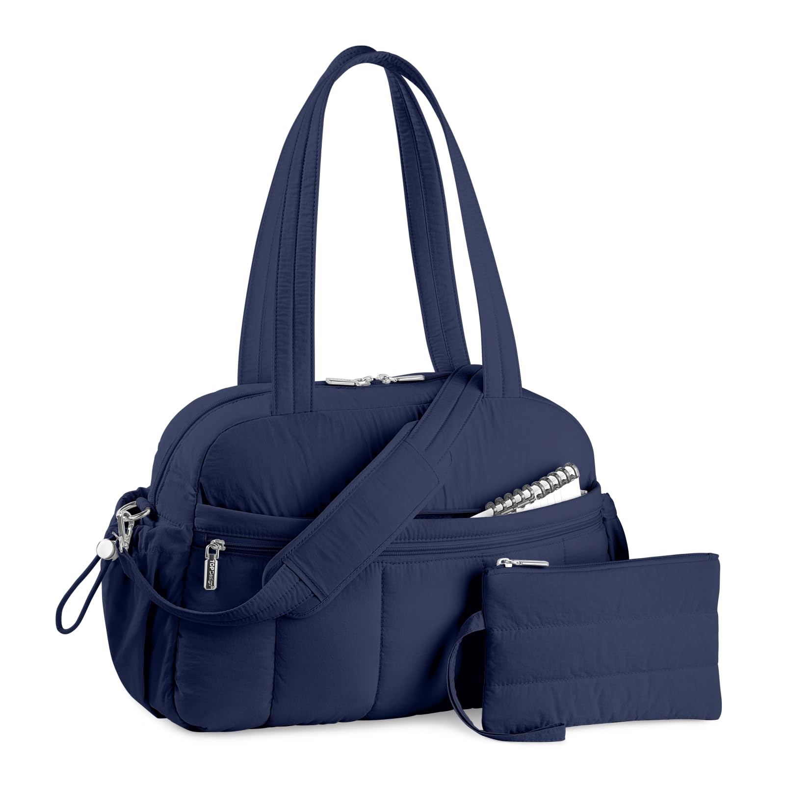 TOPDesign Travel Duffel Bag for Women Puffer Gym Bag Sports Tote with Wet Pocket Carry On Weekender with