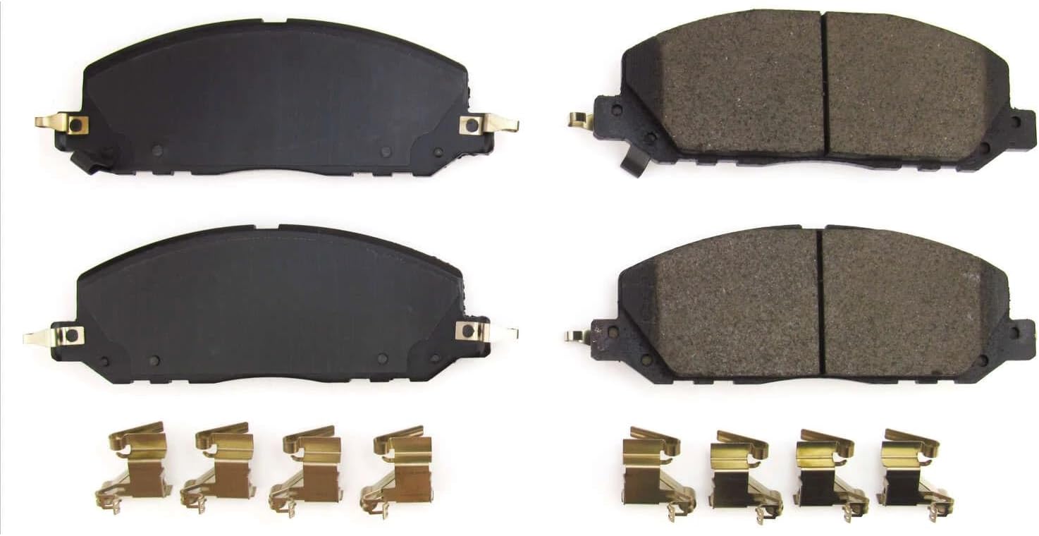 PowerStop Front Brake Pads For Ford Explorer 2020-25 | Lincoln Aviator 2020-25 - Z17 Ceramic Brake Pads With Installation Hardware, 17-2230