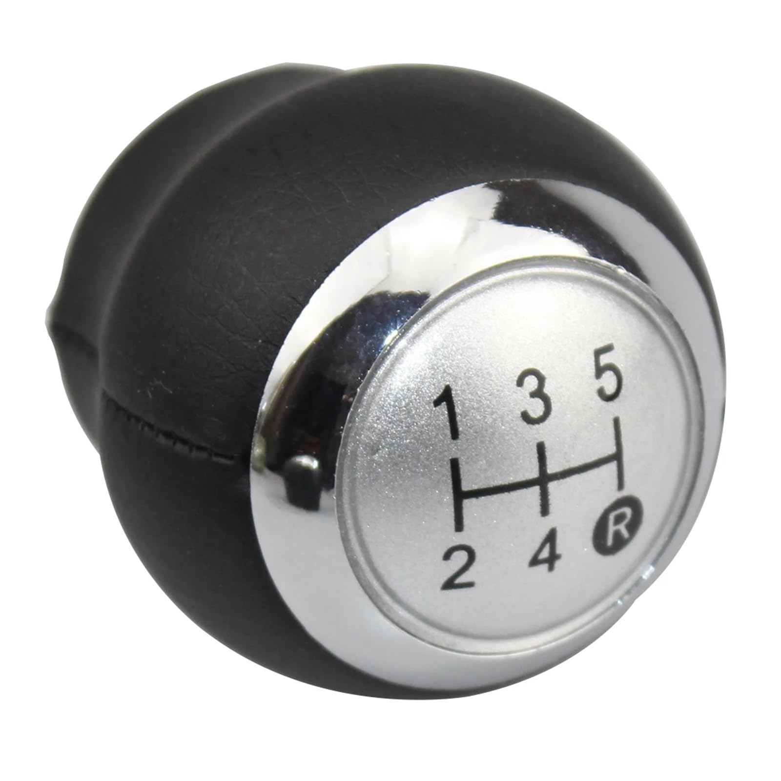 Jeocoai Car Gear knob 5/6 for Speed Car Gear Shift Knob Lever Shifter Stick Handball for Toyota for Corolla(Silver-5-speed)