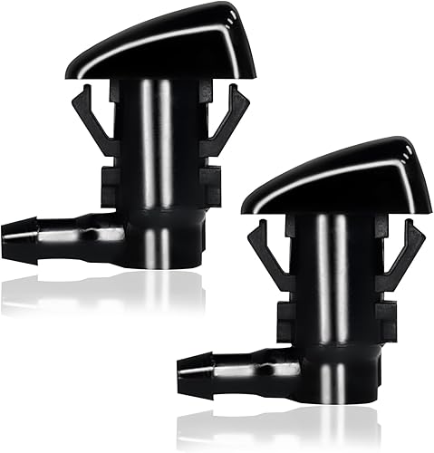 2 boquillas para limpiaparabrisas delantero, kit de chorro de pulverización de un solo orificio para parabrisas que reemplaza al OEM #55372143AB