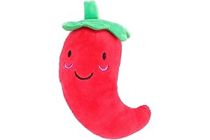 Pepper Dog Toy: TEHAUX Plush Squeaky Pepper Dog Toy, Beloved Companion for Your Chewing Buddy
