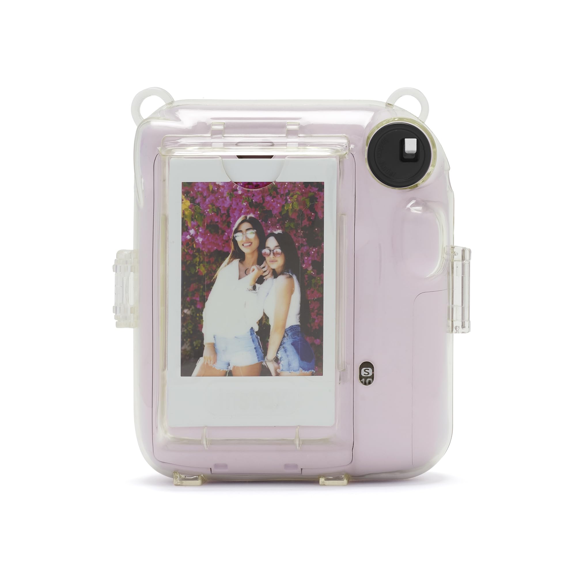 Custodia Per Mini 12 Custodia Protettiva Per Fotocamera Istantanea Mini 12 | Con Tracolla E Adesivi, Colore Viola Accessorio Fotocamera Fujifilm