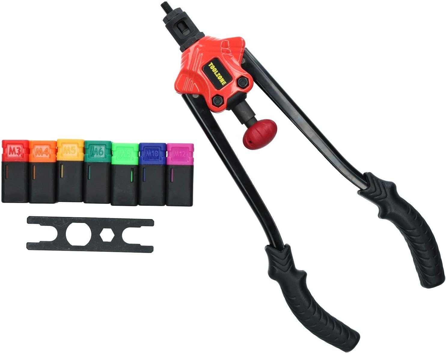 M3 - M12 Hand Nut Riveter Nut Sert Tool Fastener Fastening Riveting Kit 3-12mm