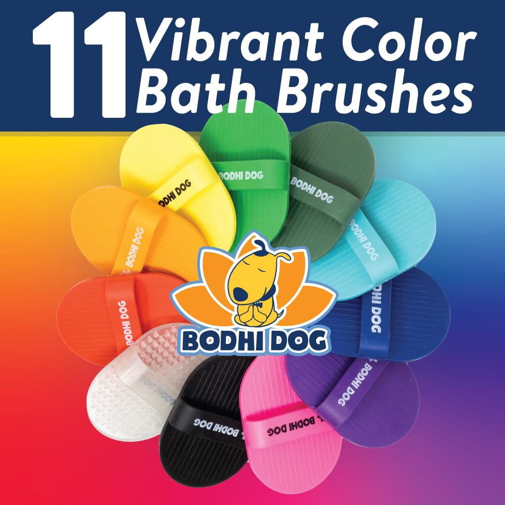 Bodhi Dog Shampoo Brush - Pet Grooming & Bath Supplies for Cats and Dog Bath Brush for Long & Short Hair - Premium Scrubber for Shower, Bathing & Massage - (One Pack, Pink) - image 3