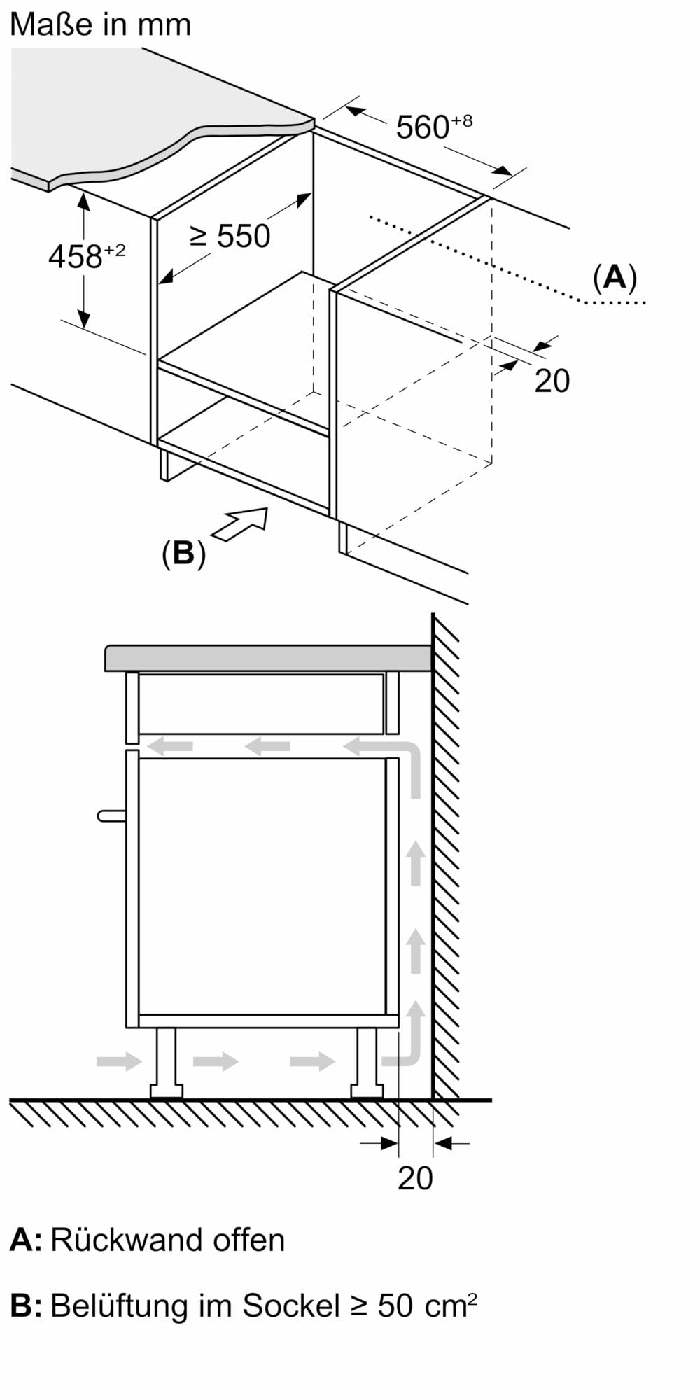 Neff N 50, C1AMG84G1, Einbau Mikrowelle mit Heißluft 60 x 45 cm, Easy Clean für schnelle Reinigung, LCD Display, 1-Touch Buttons, Automatikprogramme, Grill, Graphite-Grey