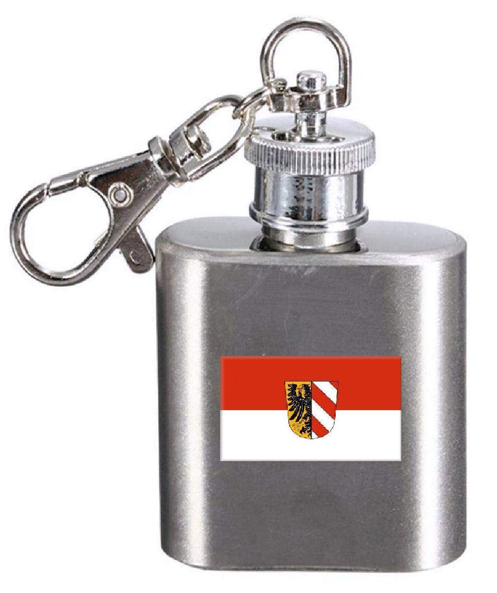 Flasque porte-clés de Nuremberg drapeau allemand, idéale randonnée et fête