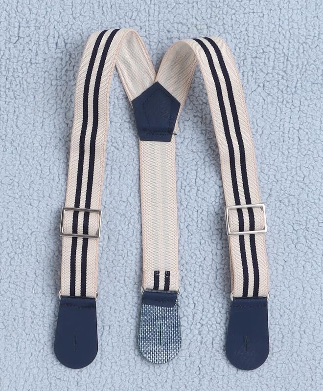 BUMZEE Cotton Plaid Half Sleeve Bow Tie Suspender and Cap Bodysuit and Short Set