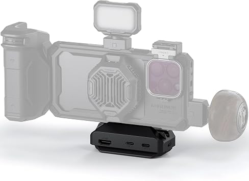 Tilta Khronos Quick Release USB-C Hub Black | Enhanced Connectivity | Audio Monitoring | Secure Mounting | Video Output TK-QRUH-B