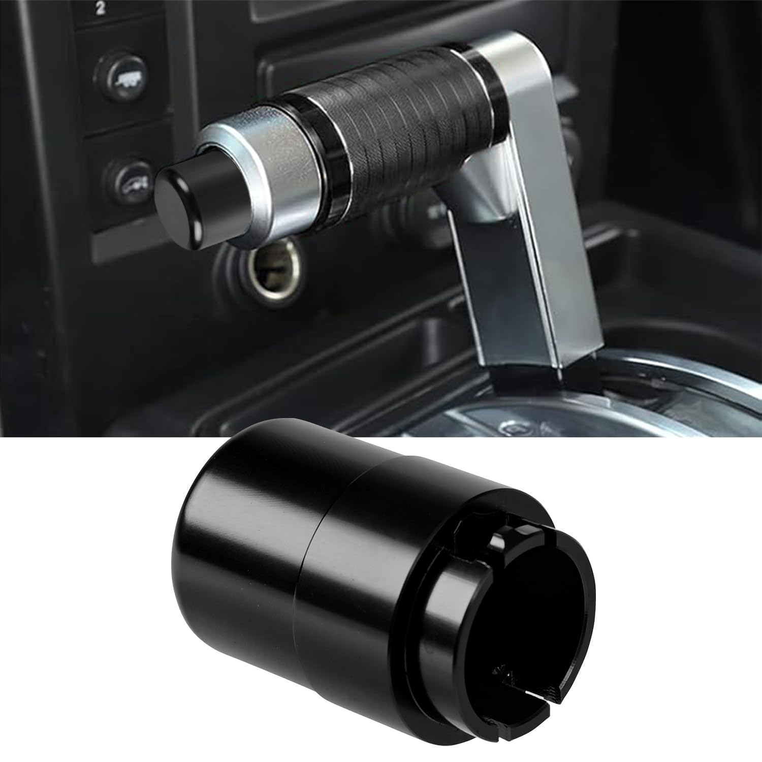 Canitu Transmission Shifter Button Knob Gear Shift Handle Button for Hummer H2 and H2 SUT 2003 2004 2005 2006 2007 2008 2009, CNC Aluminum Alloy Anti-Rust Durable Accessories, NOT ABS (Black)