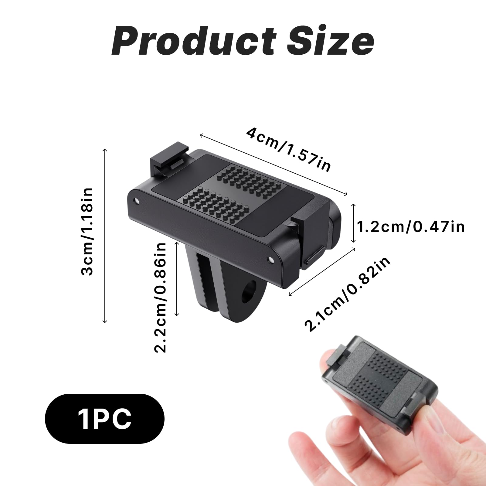 Support Magnétique à Serrage Rapide Pour DJI Osmo Action 5 Pro/4/3 – Fixation Aimantée Pour Caméra D’action, Adaptable En Angle, Tient Bien En Place, Parfait Pour Le Vlogging Et Les Sports