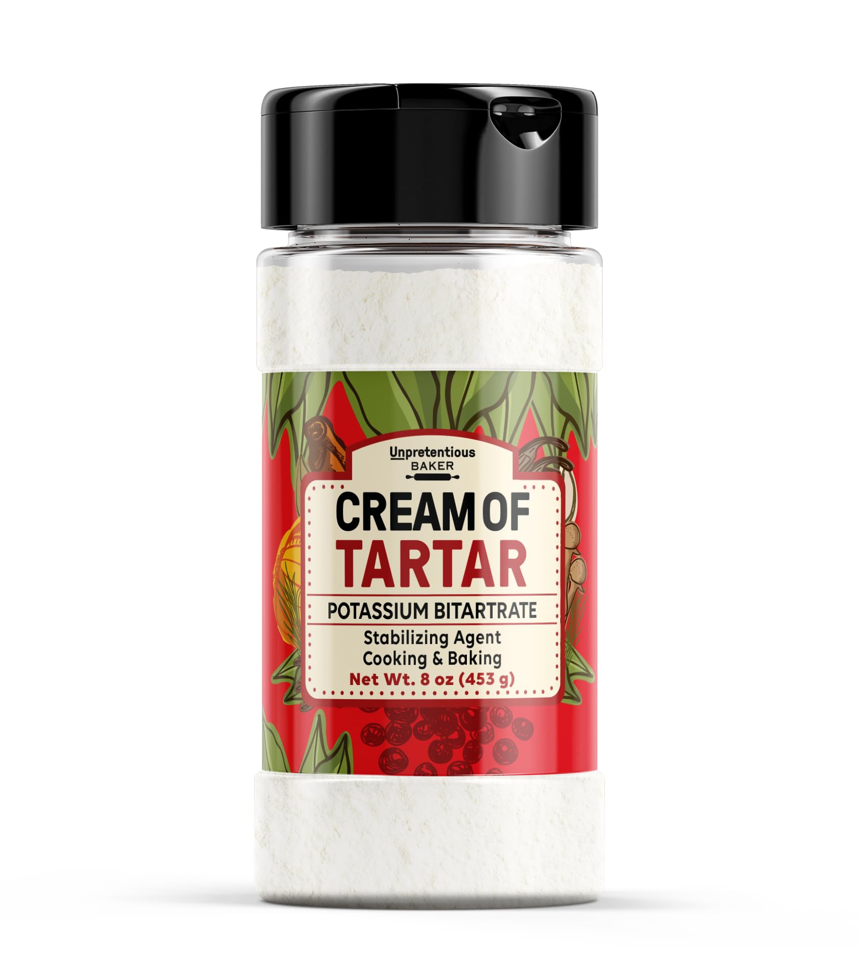 Amazon.com : Unpretentious Cream of Tartar, 1 Cup, Non-GMO, Gluten Free,  Vegan, Slotted Cap Spice Shaker : Grocery & Gourmet Food