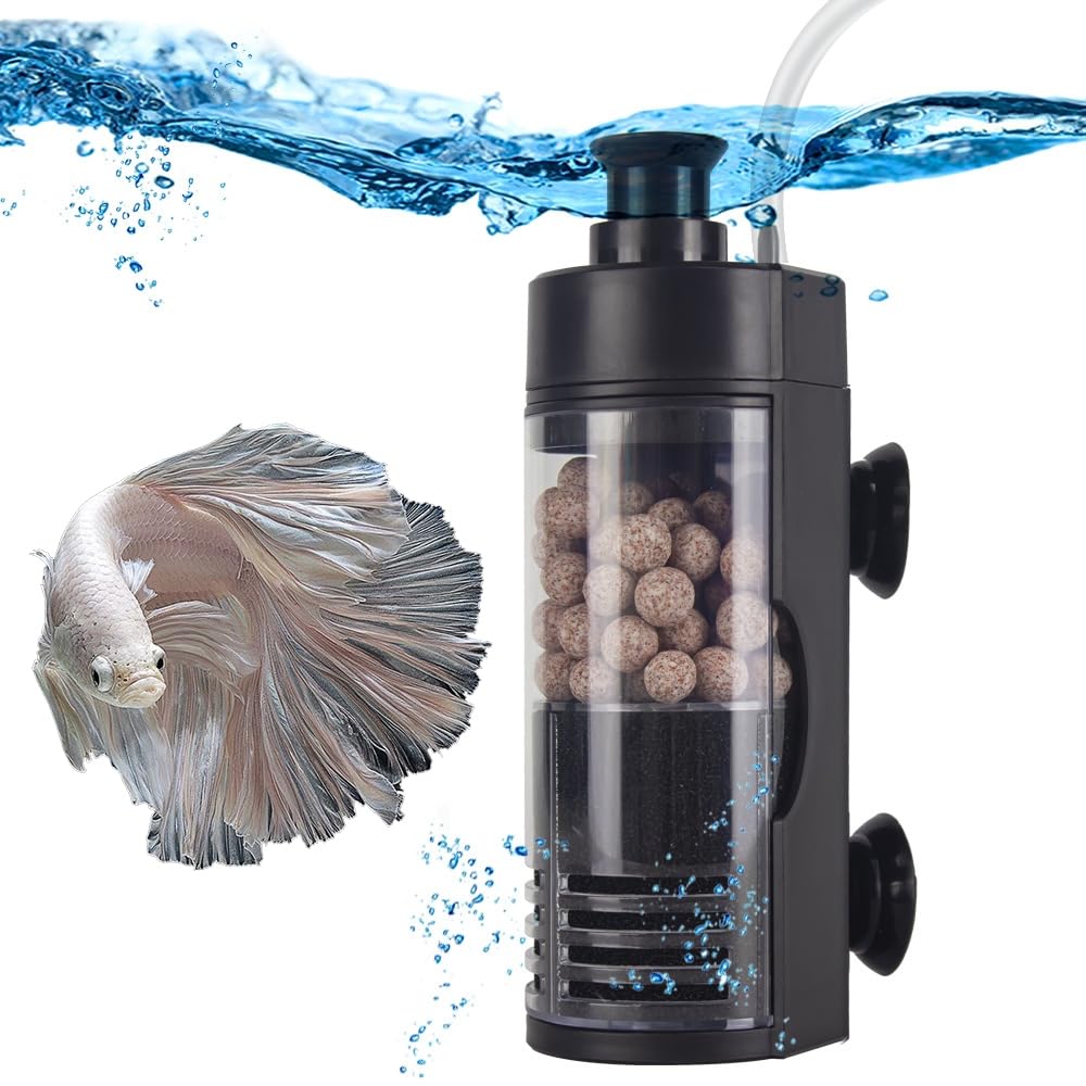 Filtro Per Acquario Filtro Nel Serbatoio Flusso Regolabile Con Spugna A 3 Stadi - Foto 3