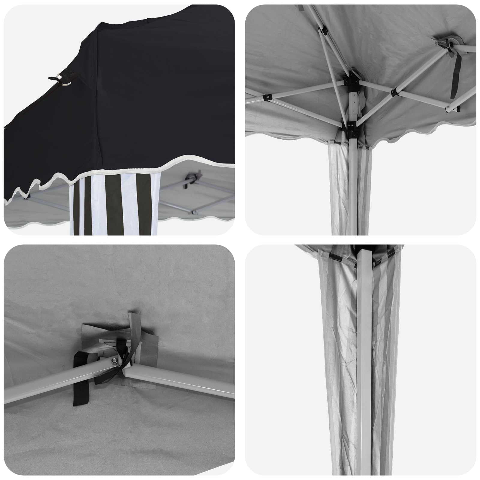 Namiot Oxford Pop-up 288x288x245 cm antracytowy