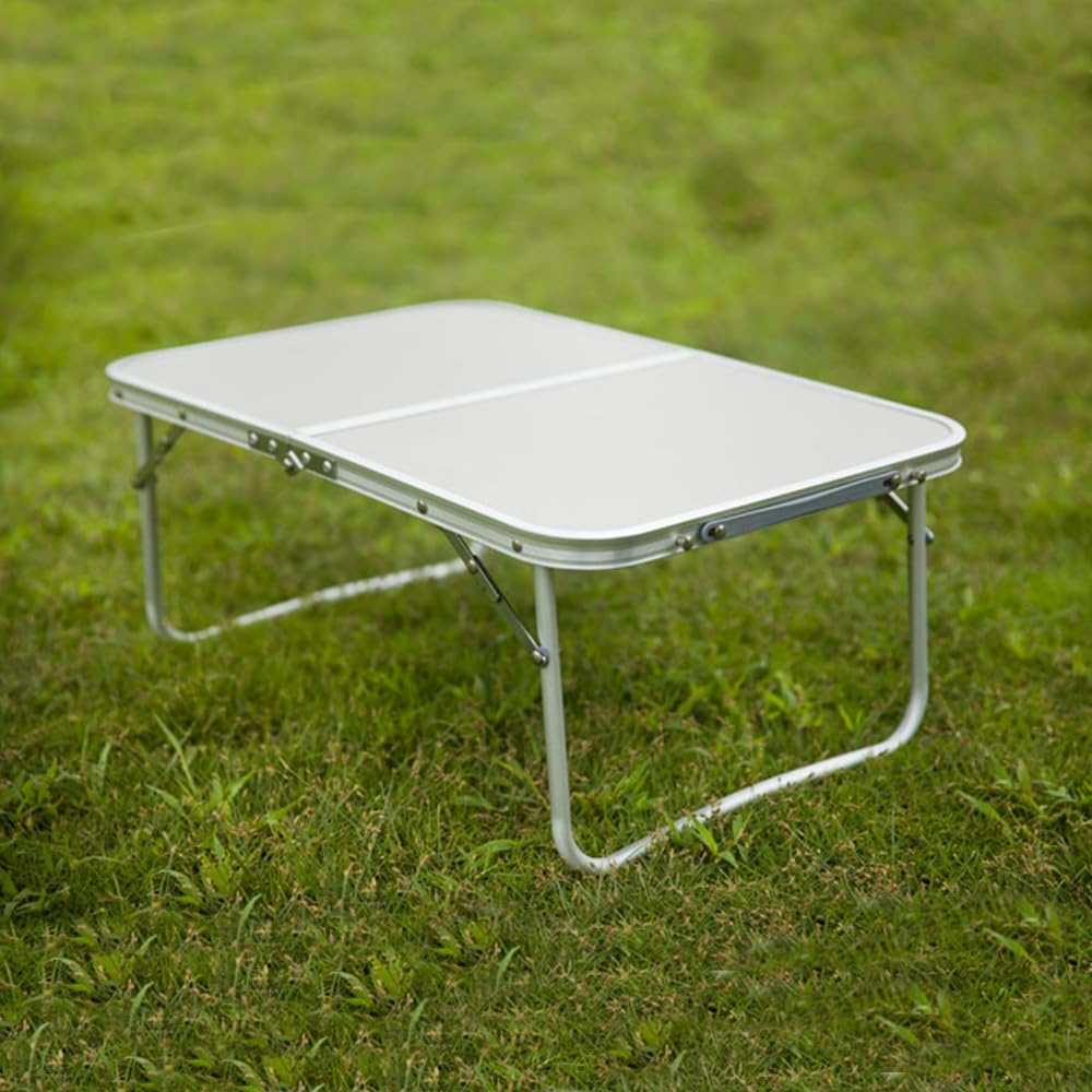 Camping Table, Folding Aluminium Table, Small Lightweight Foldable Table for Outdoor, Indoor, Picnic, Cooking, Beach, Fishing, Garden, BBQ