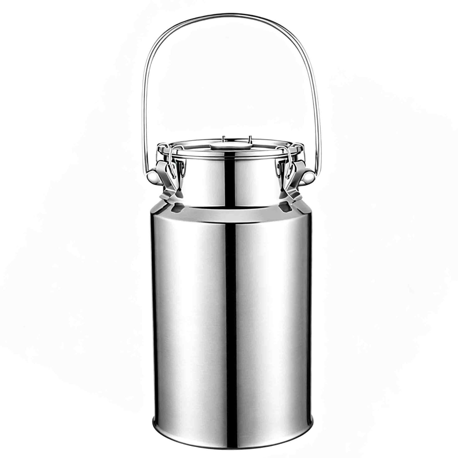Stainless Steel Seal Milk Transport Storage Can,Stainless Steel Bucket Food Grade Milk Churn Canister Wine Pail Tote Jug Oil Barrel Tank For Milk And Wine Liquid Solids(A,10L)
