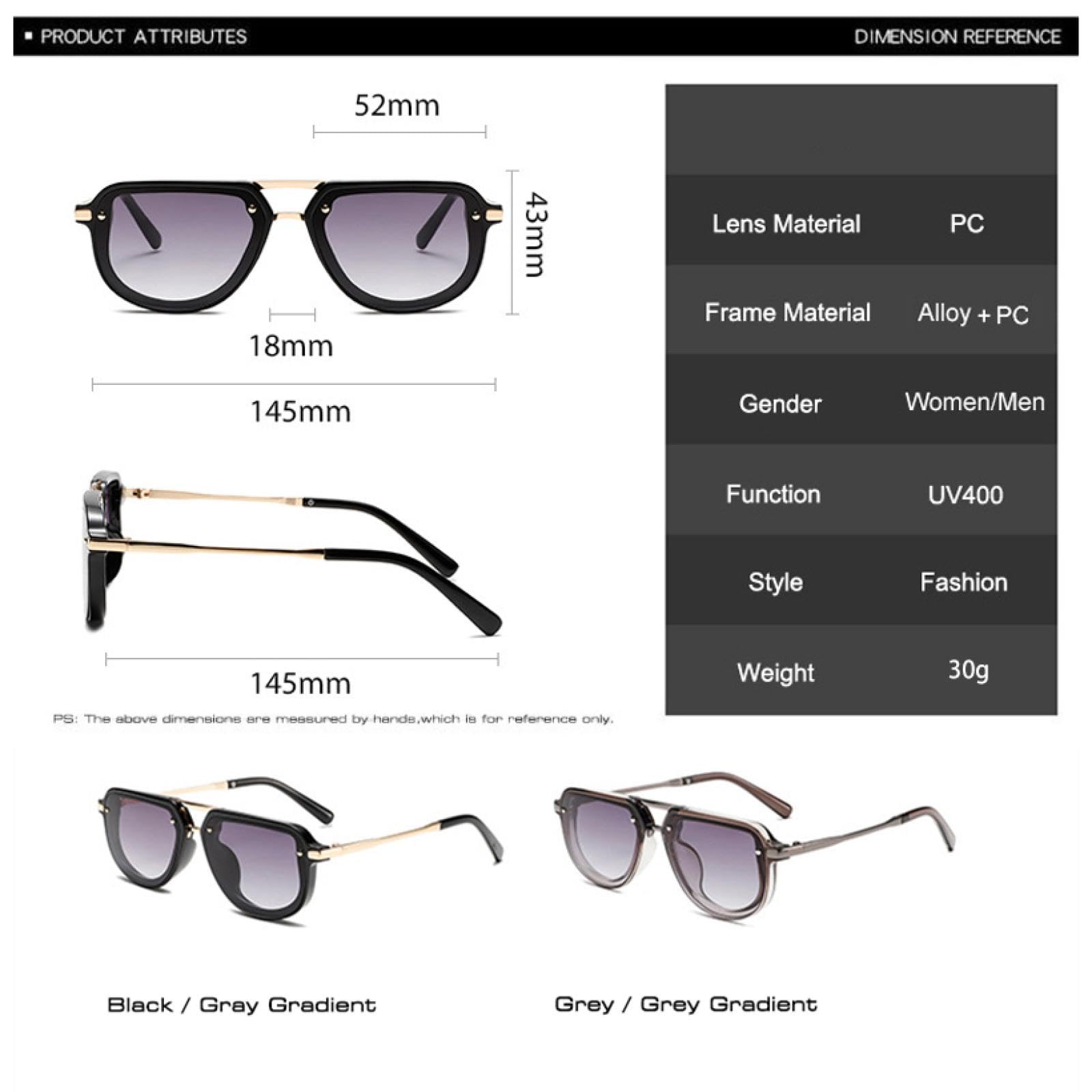 Gafas de sol retro pequeñas ovaladas de lujo para mujer, con remaches de moda, UV400, estilo punk para hombre.