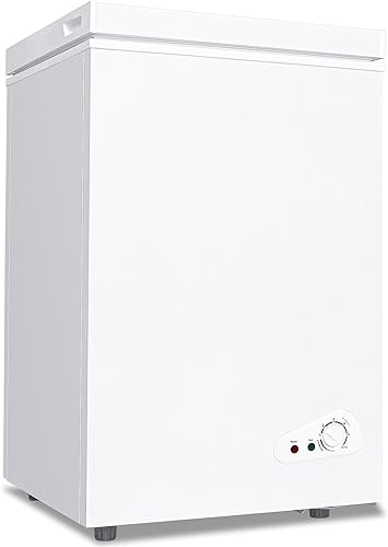 Miniatura 1 de Fox Shack Congelador de pecho de 3.5 pies cúbicos, compacto y eficiente, temperatura ajustable, enfriamiento rápido y 2 cestas incluidas, perfecto
