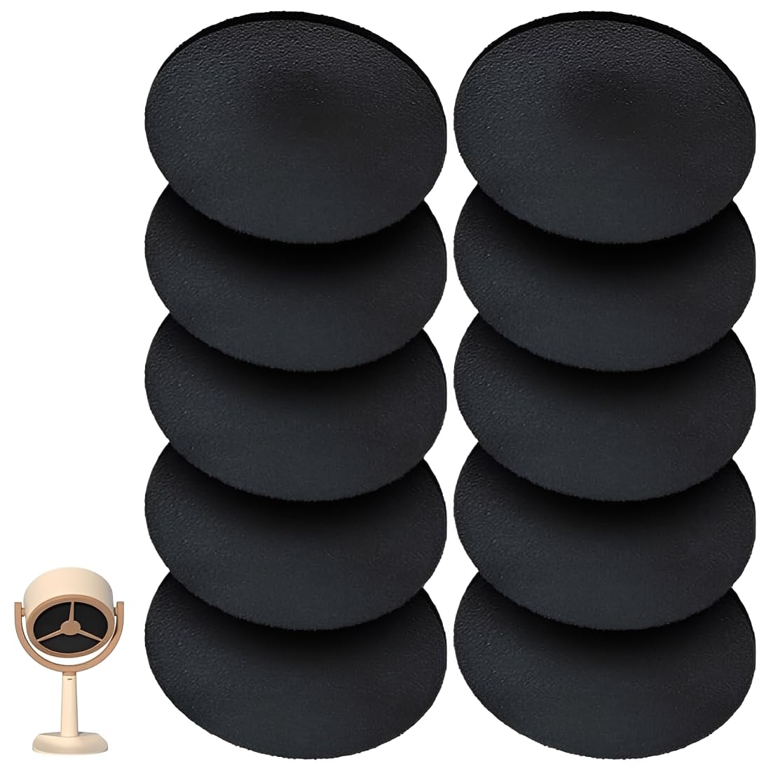 10 Pcs Activated Carbon Filter Replaceable Filter for Portable Cooker Hood and Mini Cookers