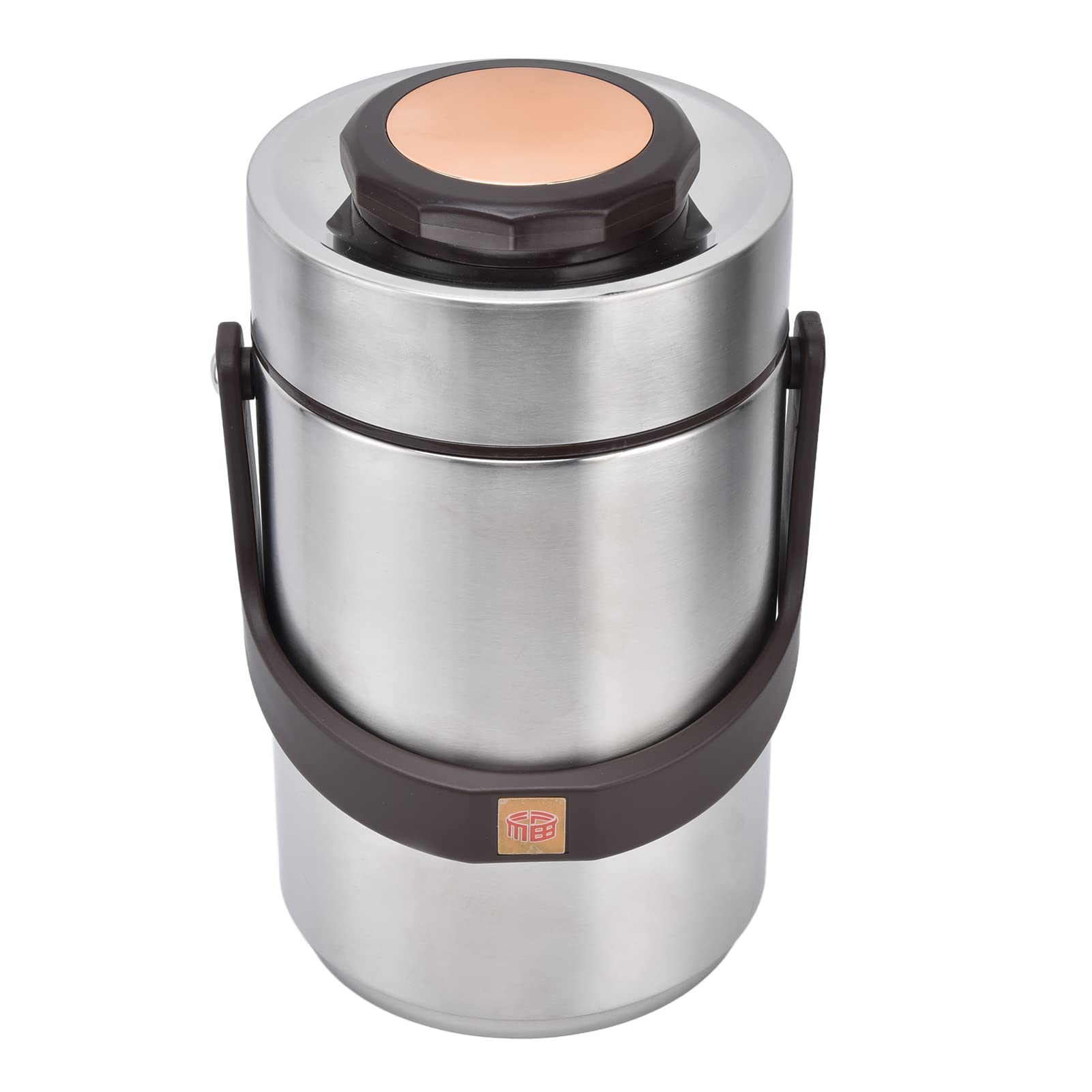 Juego de Fiambreras, Acero Inoxidable 304, 2,3 L, Gran Capacidad, Aislamiento Al Vacío, Fiambreras Apilables Térmicas de Acero Inoxidable (3 niveles) para Adultos y