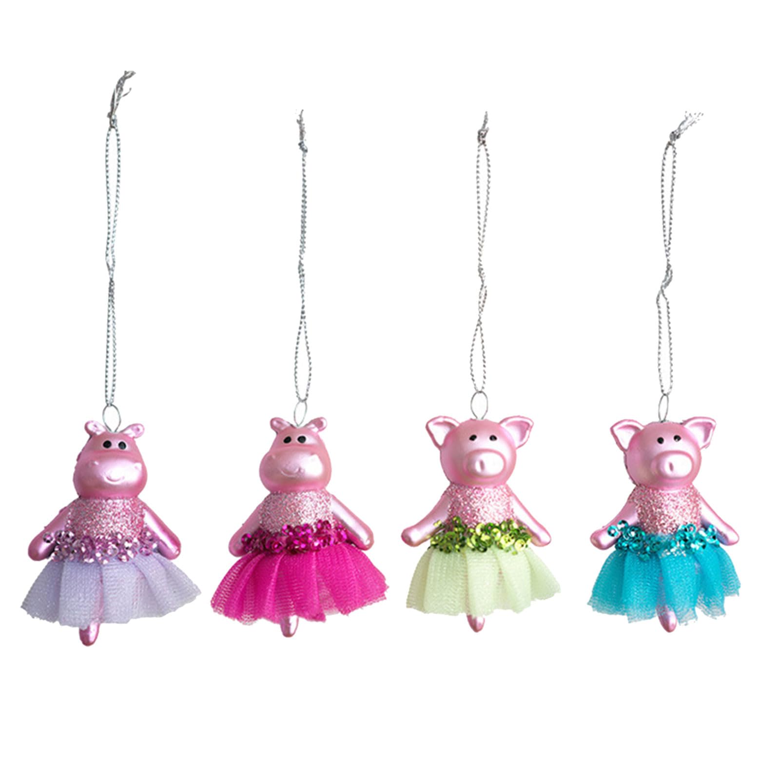 Pigs Christmas Tree Ornament Car Hanging Pendant for Holiday Home Party Decorations Christmas Tree Ornament