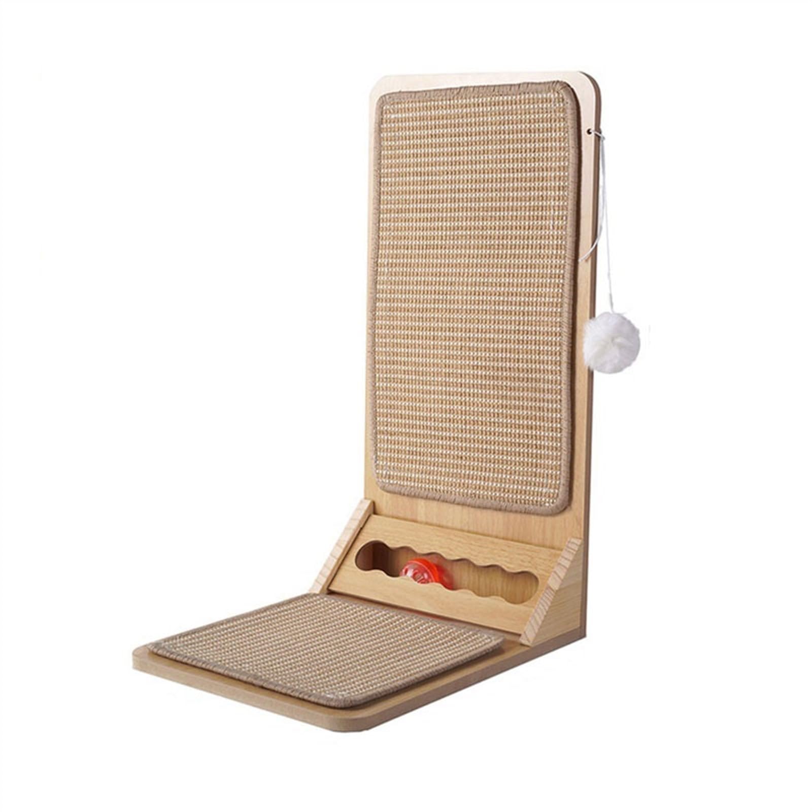 Griffoir pour chat vertical en sisal de haute qualité avec grand tapis en L robuste