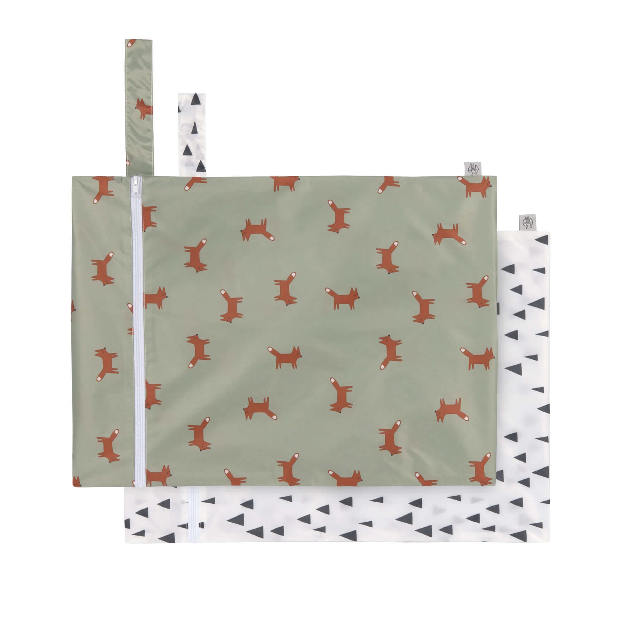 LÄSSIG Lot de 2 Sacs de Nez réutilisables/Wet Bag 2 pcs Little Forest Fox