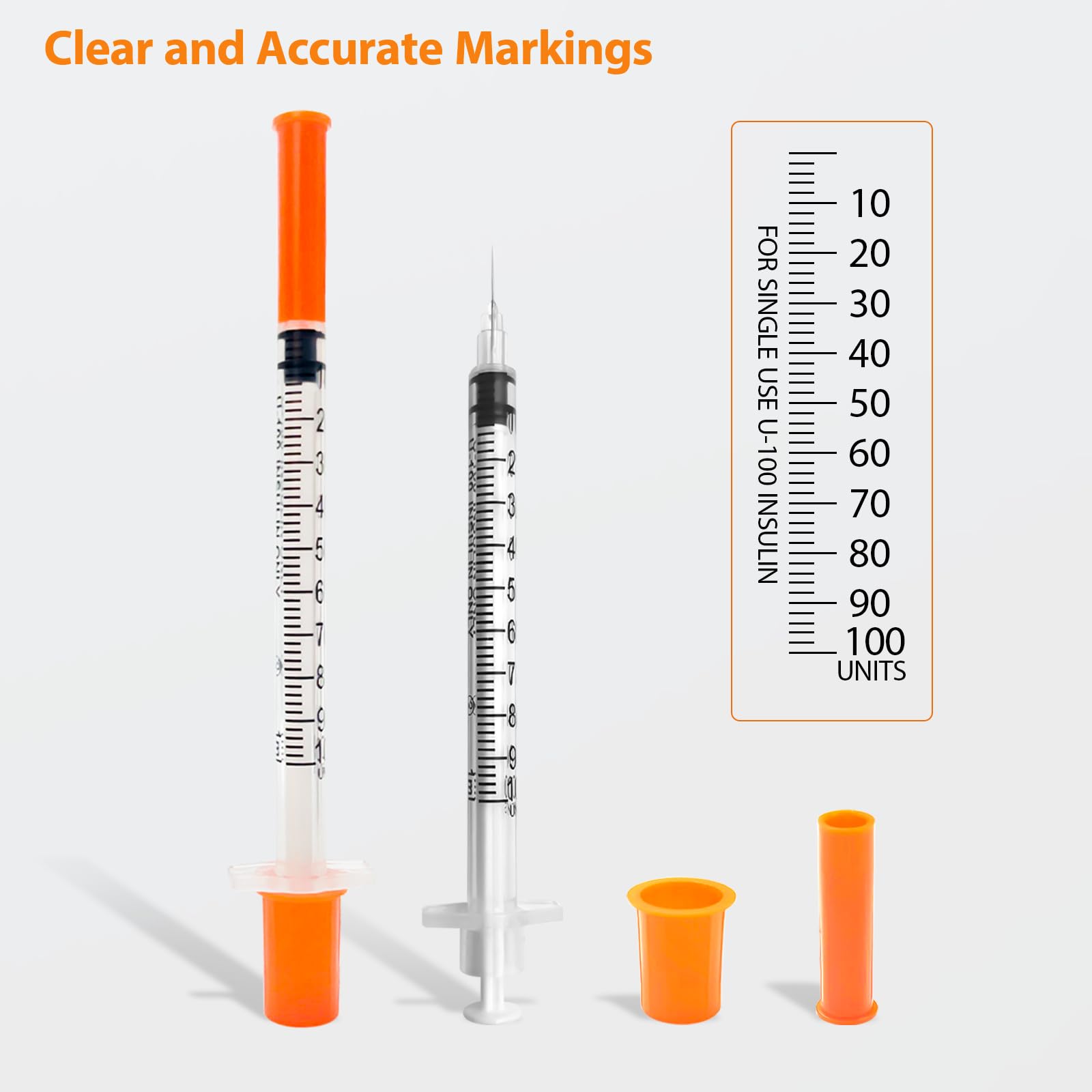 30 Pack U-100 1cc 31 Gauge 5/16 Inch Syringes with Needle — Amazon image 5