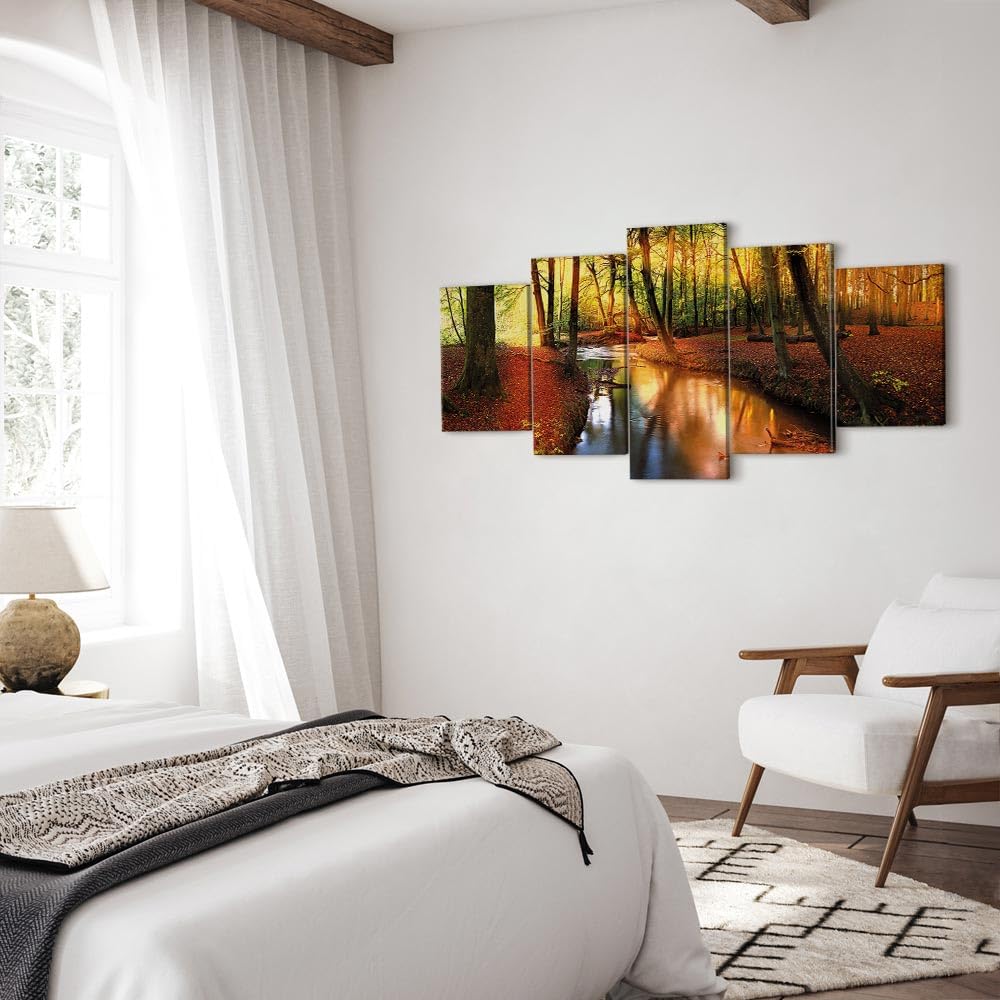 murando - Peinture acrylique Paysage 150x75 cm - Effet texturé ou coup de pinceau - Décoration avec finition faite à la main - Salon chambre - Finition artisanale - c-A-0064-b-n