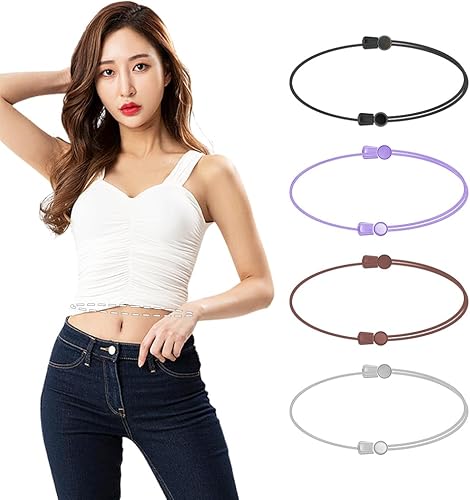 Banda de cultivos para tuck (púrpura-L) para meter camisas, correa ajustable, herramienta para camisa, la banda transforma la forma en que estilizas