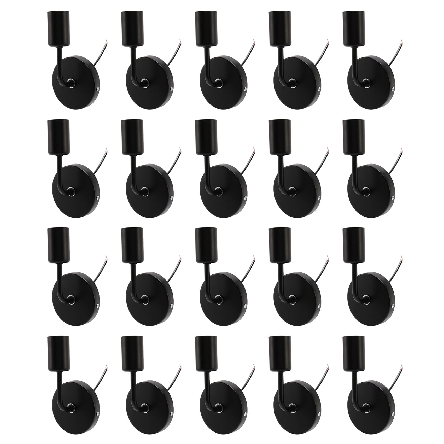 Hndhbfgrt 20X Black Loft Antique Iron Simple Wall Lamp American Country Restaurant Bar Corridor Aisle Wall Sucker Wall Lamp