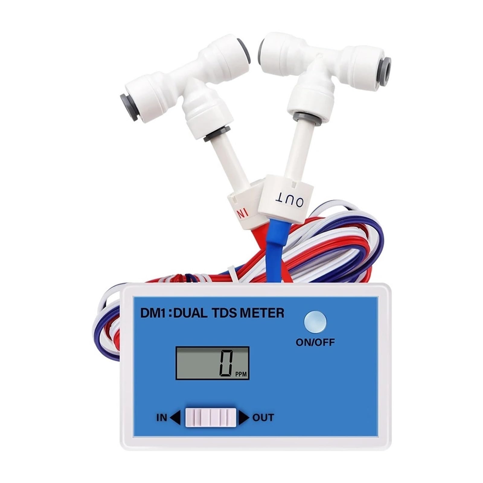 Bodenmessgerät, TDS-Wasserqualitätstester DM1/DM2 Dual-TDS-Messgerät HD-LCD- Dual-Sonde Trinkwasser Pool Aquarium PH-Messgerät für Gartenarbeit, Landwirtschaft(TDS Meter)